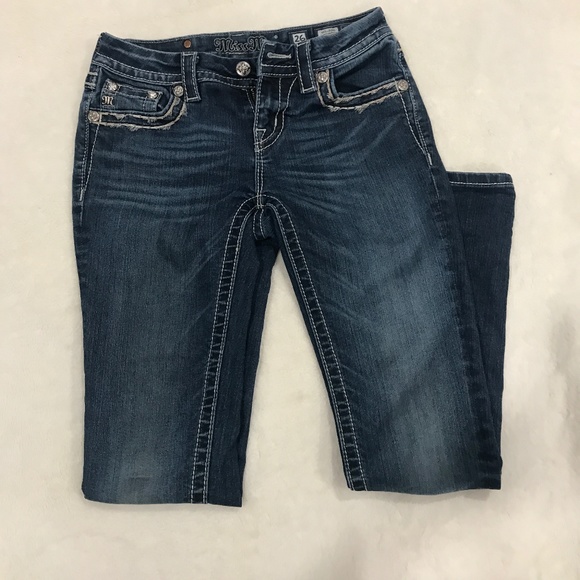 Miss Me Denim - Dark Blue Miss Me Skinny Jeans